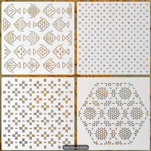 Plantillas de bordado Sashiko