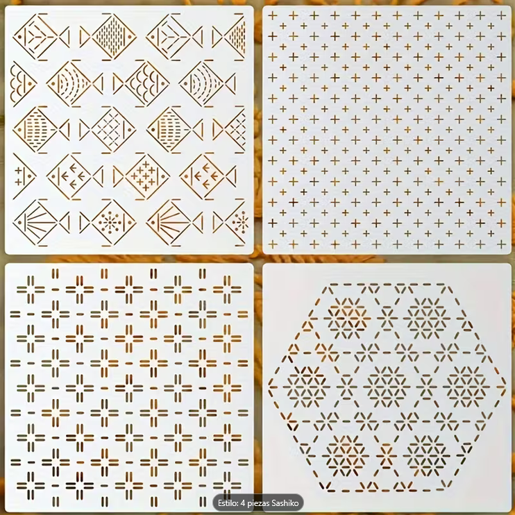 Plantillas de bordado Sashiko