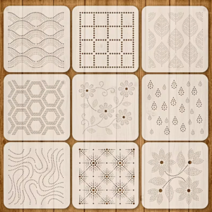 Plantillas geométricas de patchwork