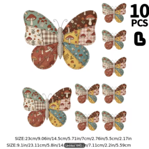 Piezas retro patchwork mariposa