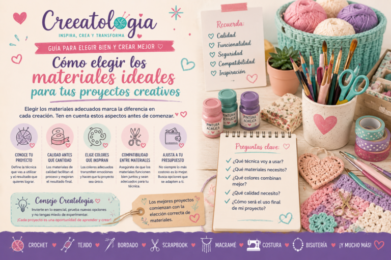 Cómo elegir los materiales ideales para tus proyectos creativos