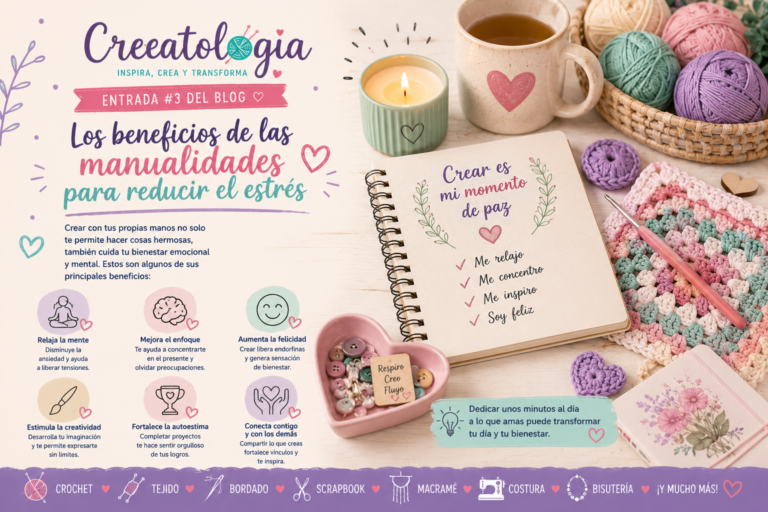 Los beneficios de las manualidades para reducir el estrés