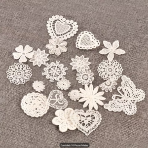 Calcomanías de encaje floral