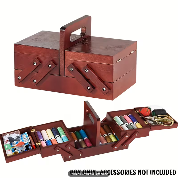 Caja de madera para costurera - Imagen 3