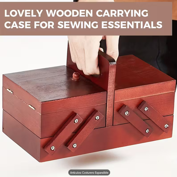 Caja de madera para costurera - Imagen 5