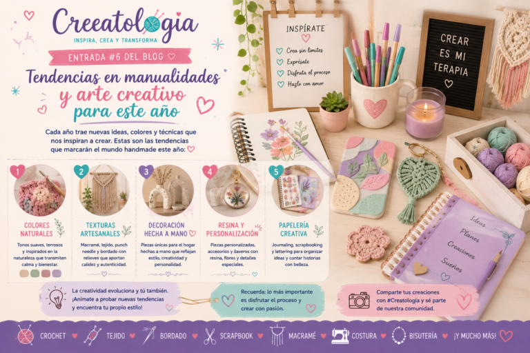 Tendencias en manualidades y arte creativo para este año