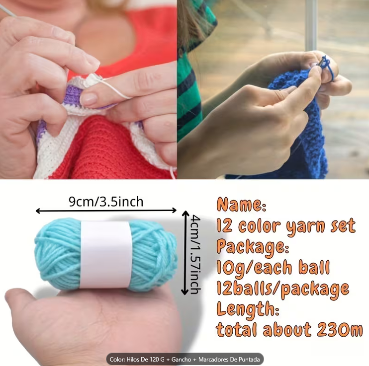 Kit Completo de Crochet para Principiantes y Adultos - Imagen 4