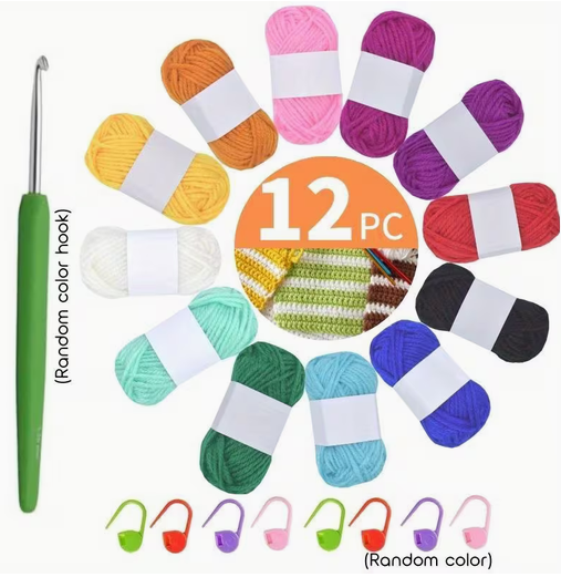 Kit Completo de Crochet para Principiantes y Adultos